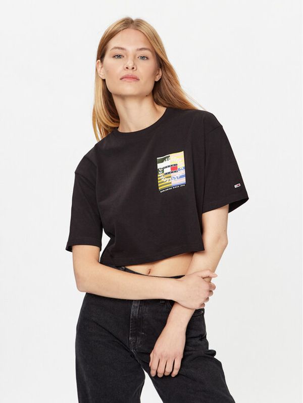 Tommy Jeans Tommy Jeans Тишърт Luxe DW0DW16157 Черен Oversize