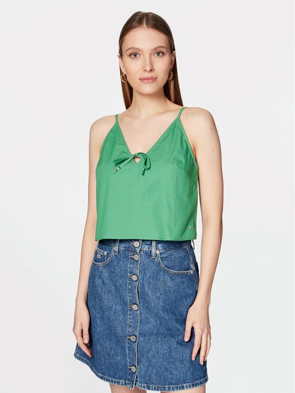 Tommy Jeans Tommy Jeans топ DW0DW15200 Зелен Regular Fit