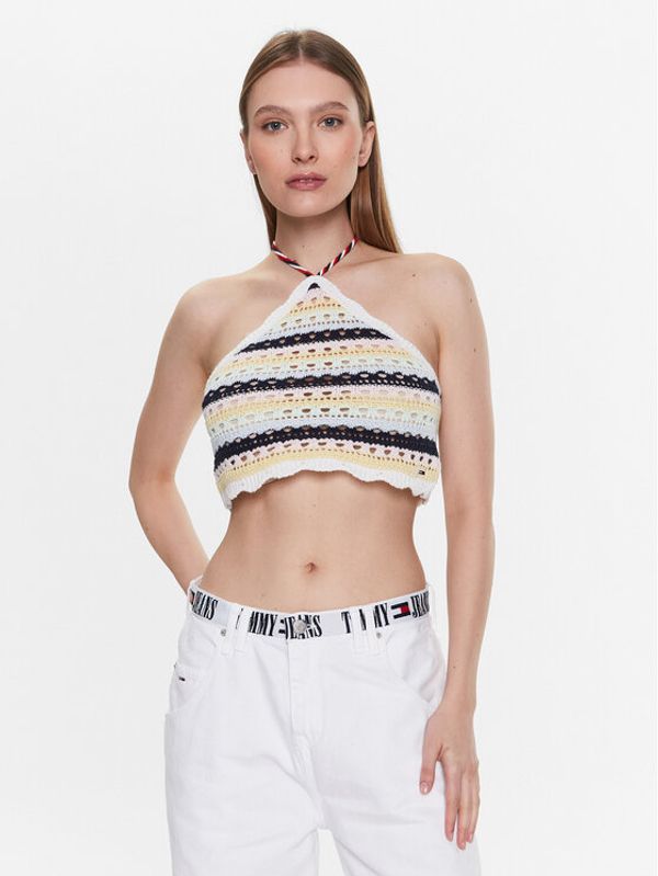 Tommy Jeans Tommy Jeans топ DW0DW15403 Цветен Slim Fit