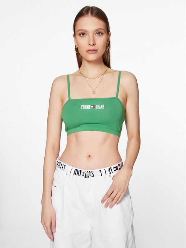 Tommy Jeans Tommy Jeans топ DW0DW15458 Зелен Slim Fit