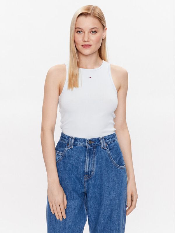 Tommy Jeans Tommy Jeans топ Essential DW0DW14875 Син Slim Fit