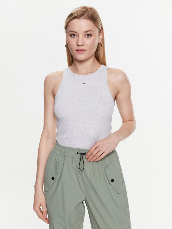 Tommy Jeans Tommy Jeans топ Essential DW0DW14875 Сив Slim Fit