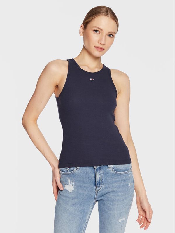 Tommy Jeans Tommy Jeans топ Essential DW0DW14875 Тъмносин Regular Fit