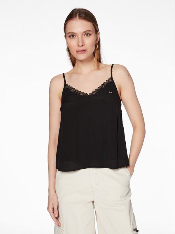 Tommy Jeans Tommy Jeans топ Essential DW0DW15198 Черен Regular Fit