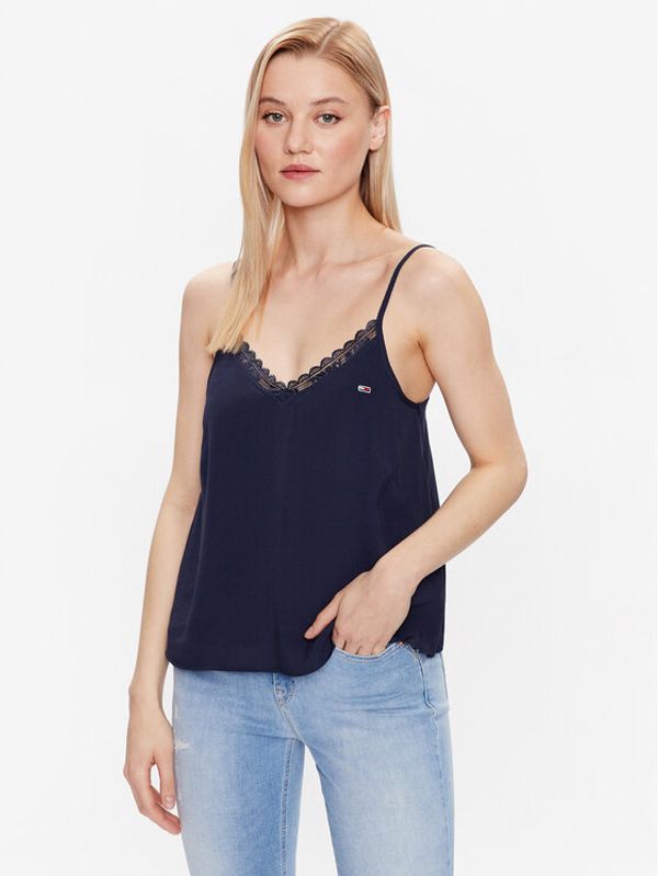 Tommy Jeans Tommy Jeans топ Essential DW0DW15198 Тъмносин Regular Fit