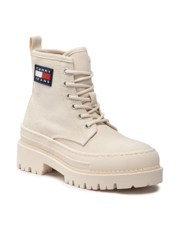Tommy Jeans Tommy Jeans Туристически oбувки Foxing Boot EN0EN01903 Бежов
