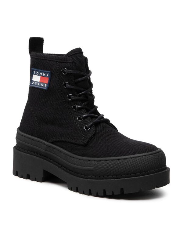 Tommy Jeans Tommy Jeans Туристически oбувки Foxing Boot EN0EN01903 Черен