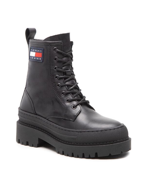 Tommy Jeans Tommy Jeans Туристически oбувки Lace Up Boot EN0EN01899 Червен