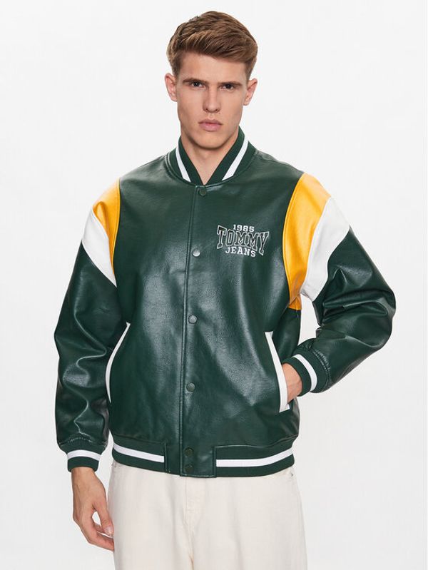 Tommy Jeans Tommy Jeans Яке бомбър DM0DM16627 Зелен Relaxed Fit