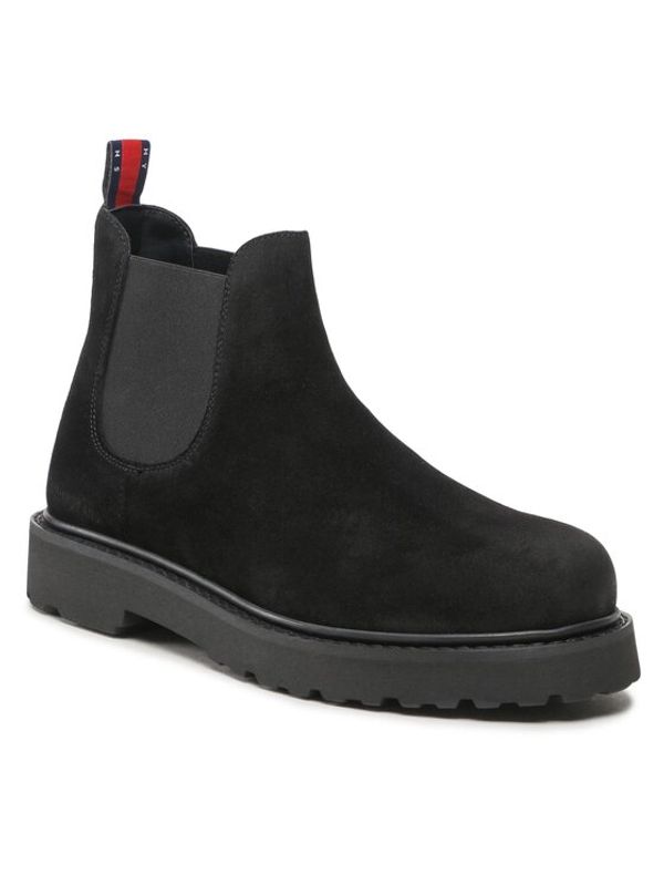 Tommy Jeans Tommy Jeans Зимни обувки Tommy Jeans Suede Boot EM0EM01205 Черен