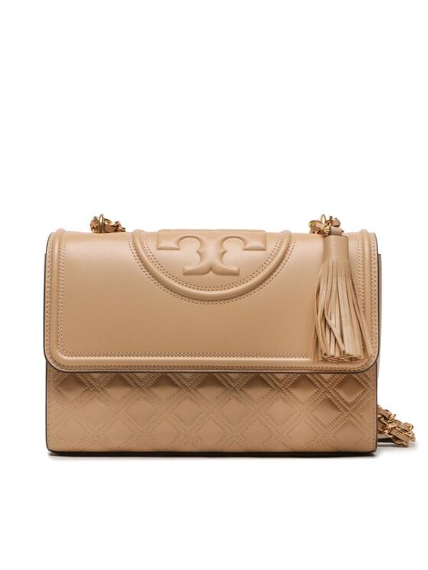 Tory Burch Tory Burch Дамска чанта Fleming Convertible Shoulder Bag 76997 Бежов