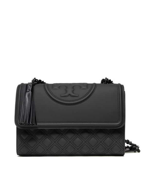Tory Burch Tory Burch Дамска чанта Fleming Matte Convertible Shoulder Bag 82559 Черен