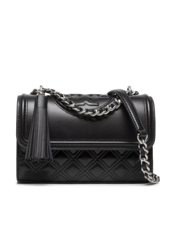 Tory Burch Tory Burch Дамска чанта Fleming Small Convertible Shoulder Bag 75576 Черен
