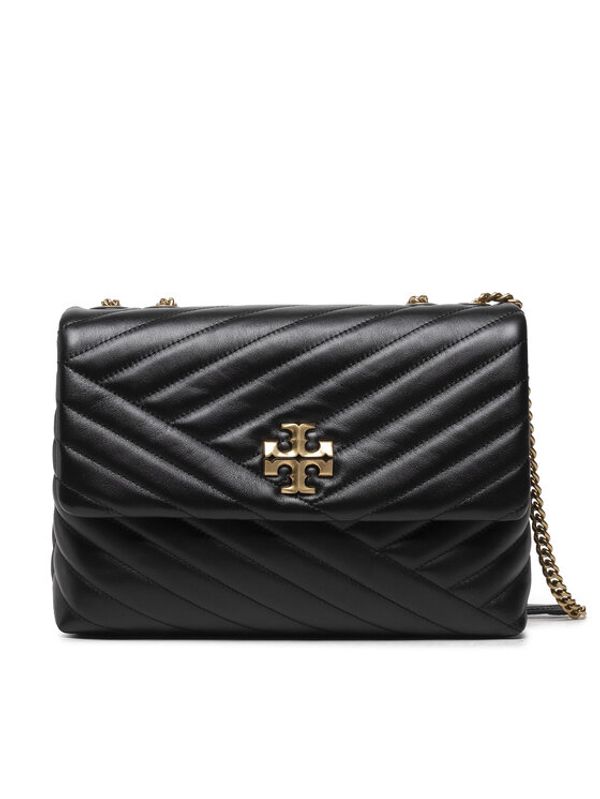 Tory Burch Tory Burch Дамска чанта Kira Chevron Convertible Shoulder Bag 90446 Черен