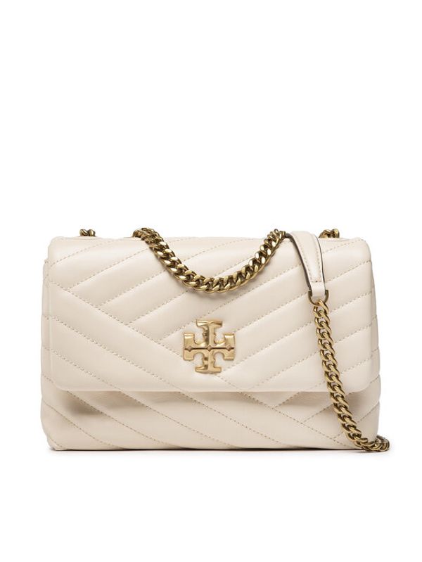 Tory Burch Tory Burch Дамска чанта Kira Chevron Small 90452 Бежов