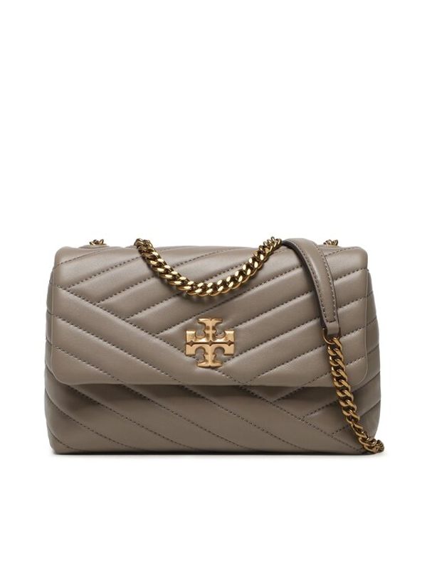 Tory Burch Tory Burch Дамска чанта Kira Chevron Small Convertible Shoulder Bag 90452 Сив