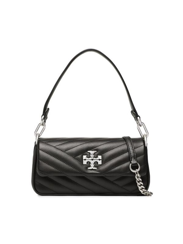 Tory Burch Tory Burch Дамска чанта Kira Chevron Small Flap Shoulder Bag 90456 Черен