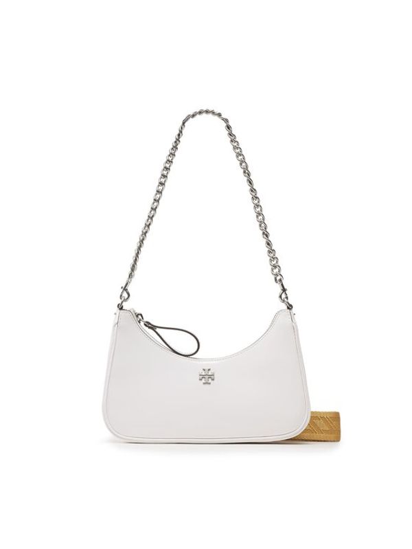 Tory Burch Tory Burch Дамска чанта Small Mercer Spazzolato Shoulder Bag 148657 Бял