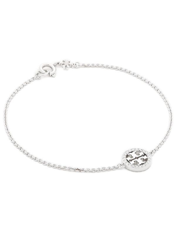 Tory Burch Tory Burch Гривна Miller Pave Chain Bracelet Tory 80997 Сребрист
