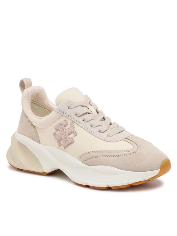 Tory Burch Tory Burch Сникърси Good Luck Trainer 83833 Екрю