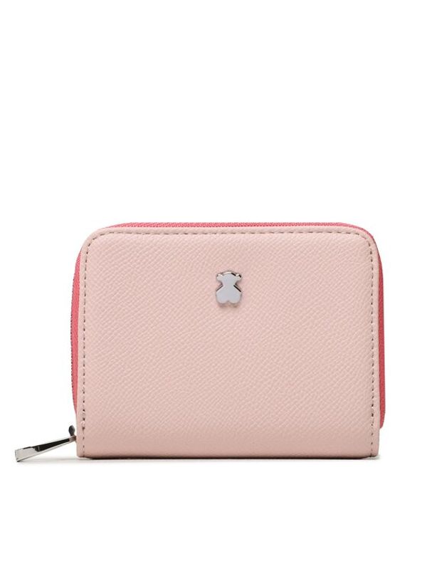 TOUS TOUS Малък дамски портфейл Monedero M. New Dubai 2001690013 Розов