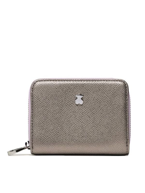 TOUS TOUS Малък дамски портфейл Monedero M. New Dubai 2001690055 Сребрист