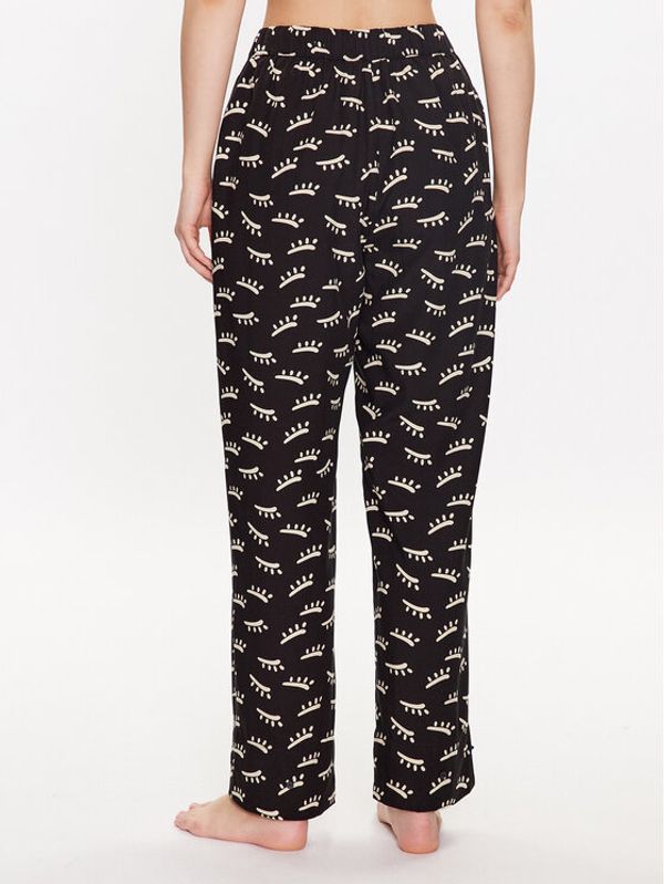 Triumph Triumph Долнище на пижама Thermal 10214895 Черен Regular Fit