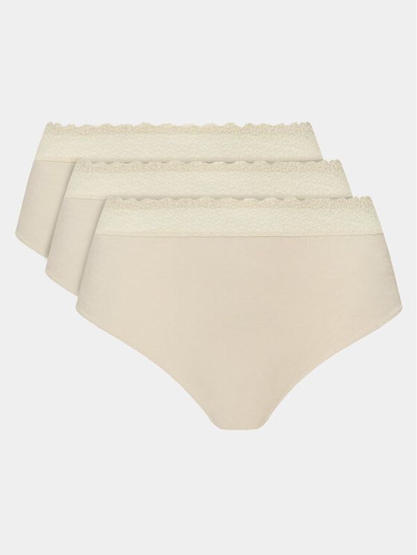 Triumph Triumph Комплект 3 чифта класически бикини Feel Of Modal 10214888 Екрю