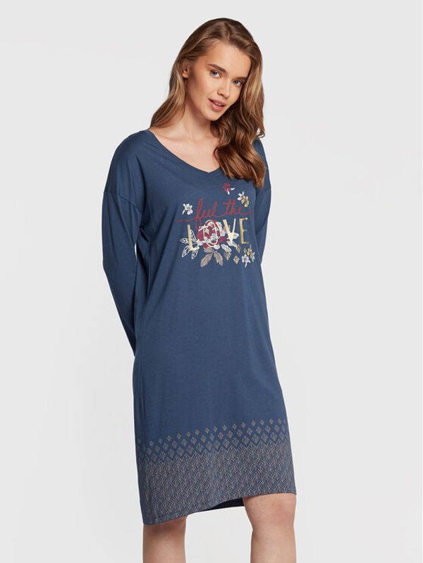 Triumph Triumph Нощница 10213391 Син Regular Fit