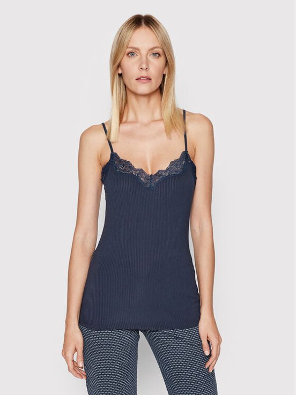 Triumph Triumph Нощница Climate Control 10207511 Тъмносин Slim Fit