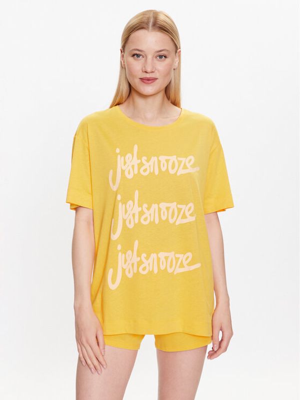 Triumph Triumph Пижама 10214841 Жълт Relaxed Fit