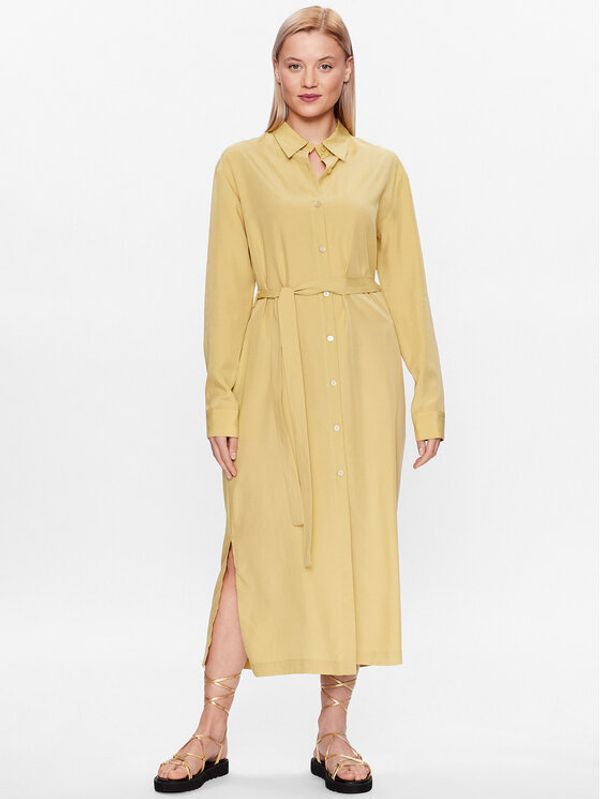 Triumph Triumph Рокля тип риза Thermal 10214884 Жълт Regular Fit