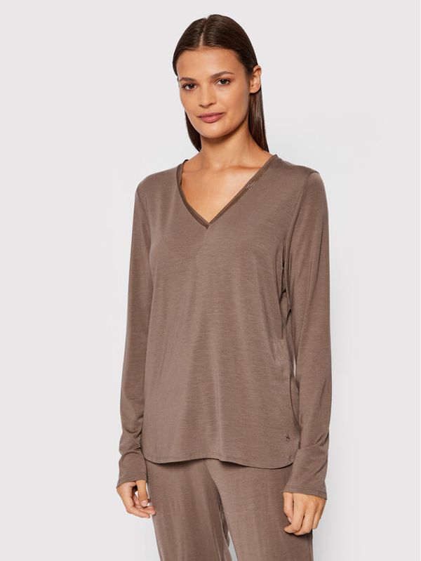 Triumph Triumph Тениска на пижама Climate Control 10194642 Кафяв