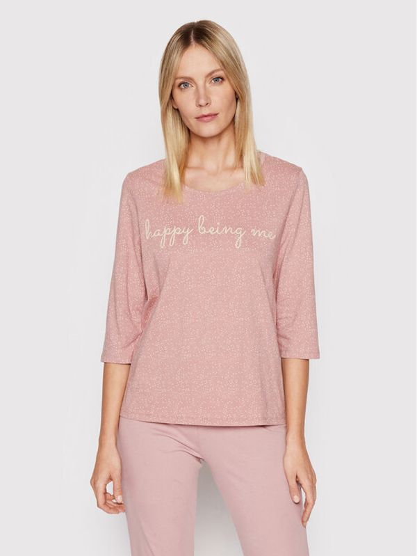 Triumph Triumph Тениска на пижама Mix & Match 10211264 Розов Regular Fit