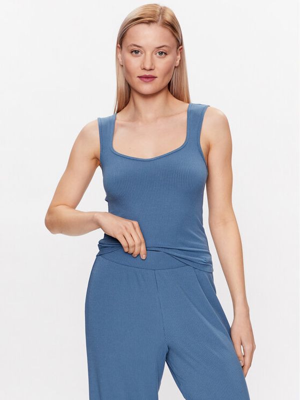 Triumph Triumph Тениска на пижама Natural Spotlight Camisole 10214842 Син Regular Fit