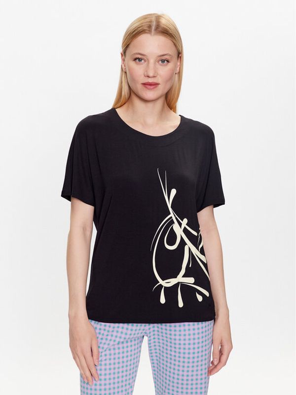 Triumph Triumph Тишърт 10214904 Черен Regular Fit