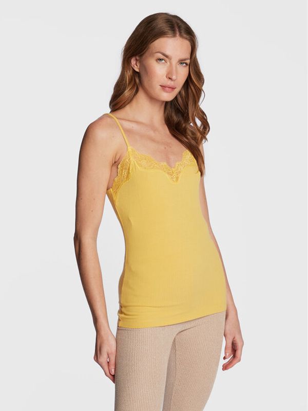 Triumph Triumph топ Climate Control 10207511 Жълт Slim Fit