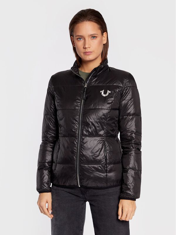 True Religion True Religion Пухено яке 205661 Черен Slim Fit