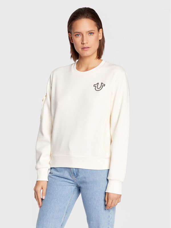 True Religion True Religion Суитшърт Utility 205634 Бял Regular Fit