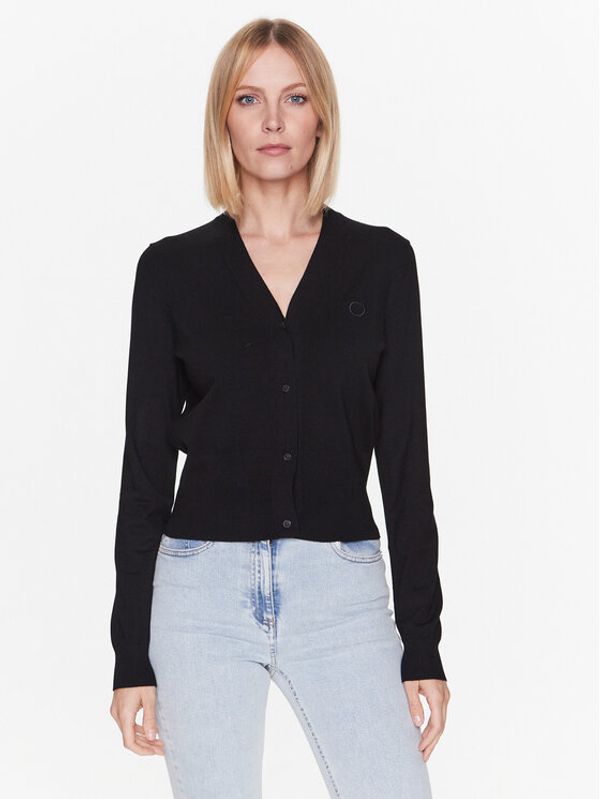 Trussardi Trussardi Кардиган 56M00565 Черен Regular Fit