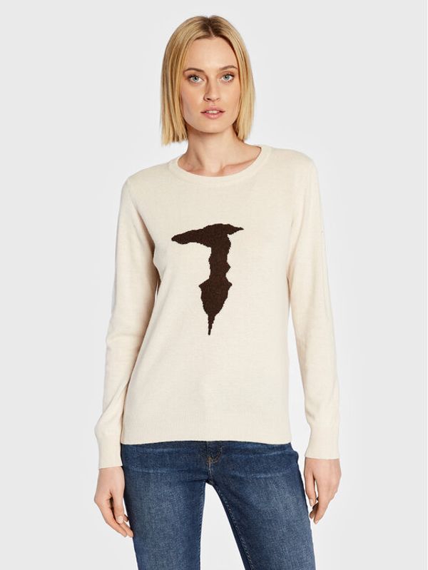 Trussardi Trussardi Пуловер 56M00547 Бежов Regular Fit