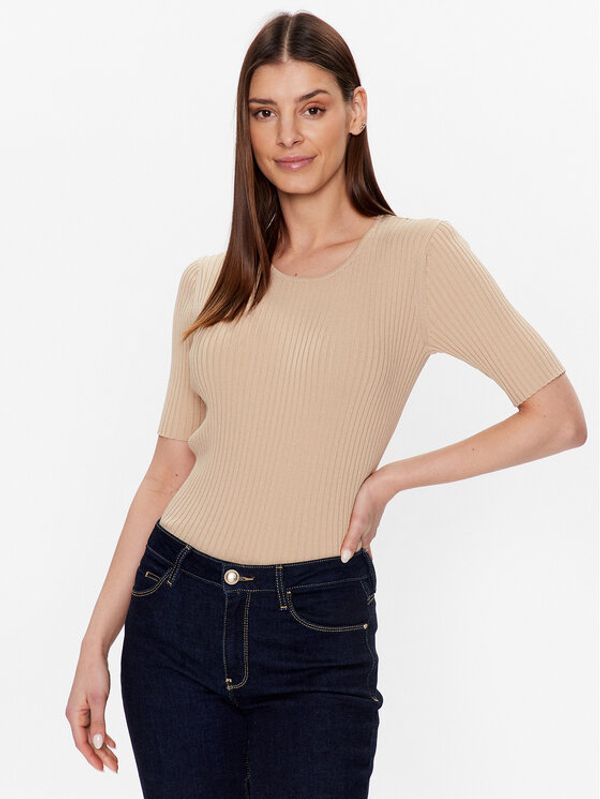 Trussardi Trussardi Пуловер 56M00583 Бежов Slim Fit