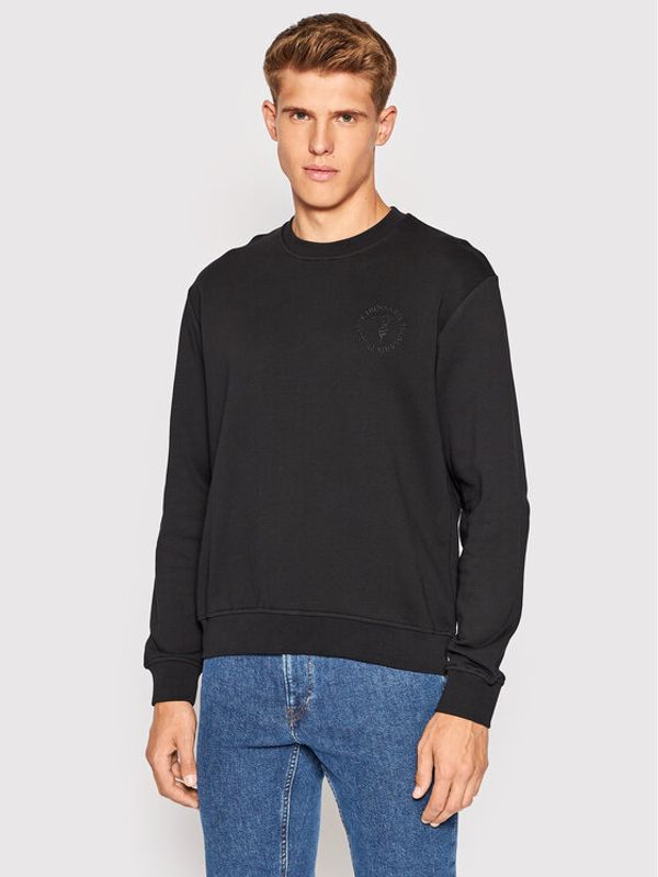 Trussardi Trussardi Суитшърт 52F00244 Черен Regular Fit