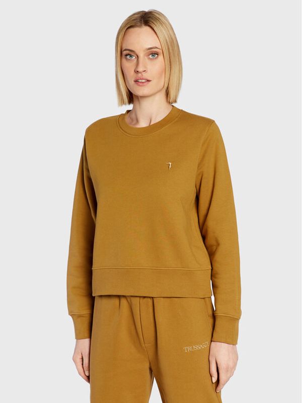 Trussardi Trussardi Суитшърт 56F00216 Кафяв Relaxed Fit