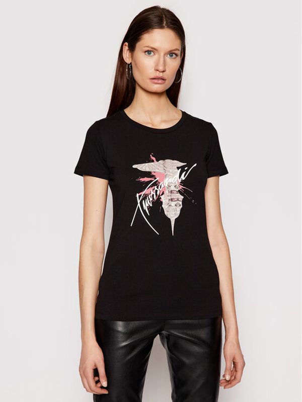 Trussardi Trussardi Тишърт 56T00384 Черен Slim Fit