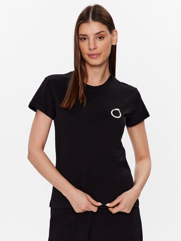 Trussardi Trussardi Тишърт Small Greyhound 56T00538 Черен Regular Fit