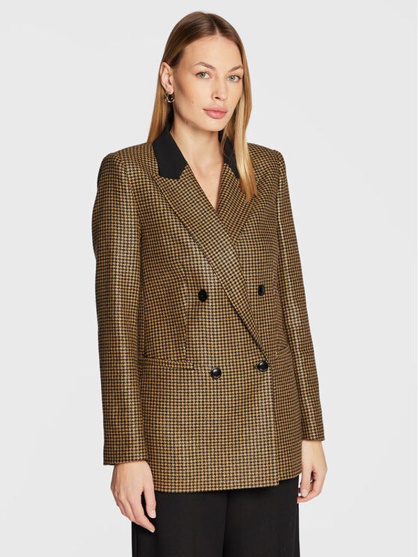 TWINSET TWINSET Блейзър 222TT2317 Златист Regular Fit