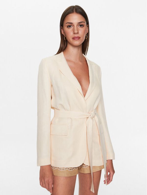 TWINSET TWINSET Блейзър 231TT2771 Екрю Regular Fit