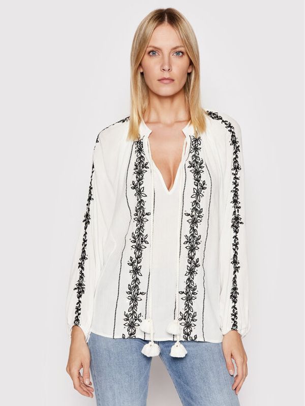 TWINSET TWINSET Блуза 221LB2DGG Бял Relaxed Fit