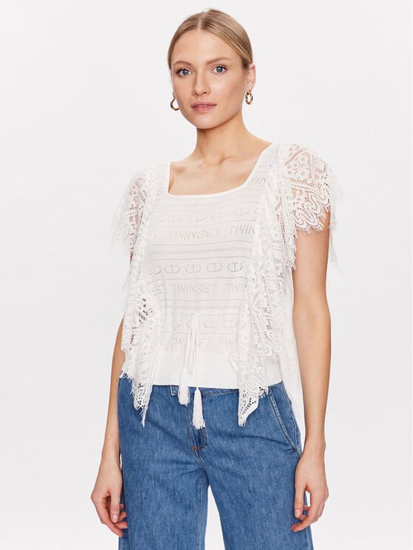 TWINSET TWINSET Блуза 231TT3113 Бял Regular Fit